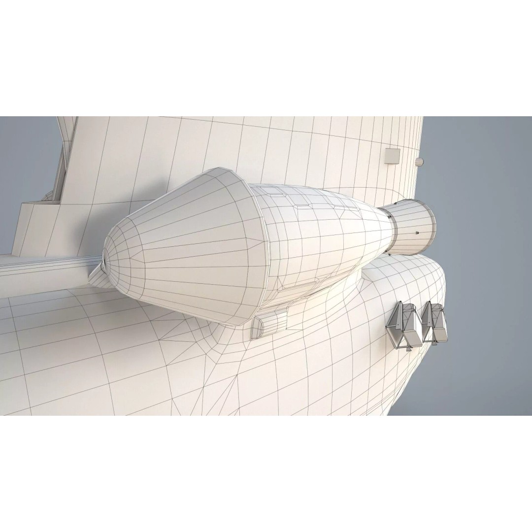CH-47 Chinook Helicopter 3D Model – Low Poly Game Asset, FBX - View 34