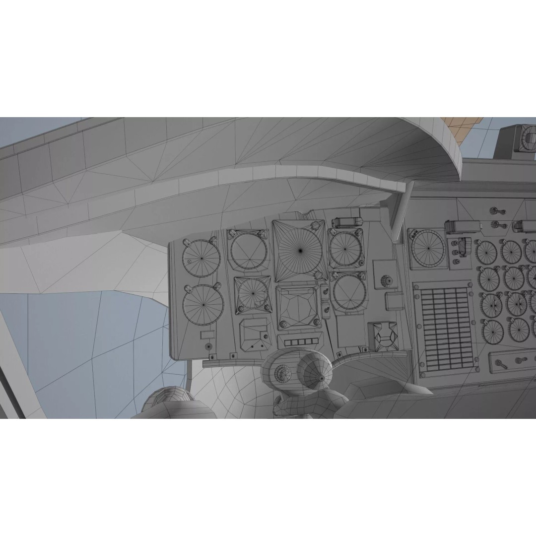 CH-47 Chinook Helicopter 3D Model – Low Poly Game Asset, FBX - View 47