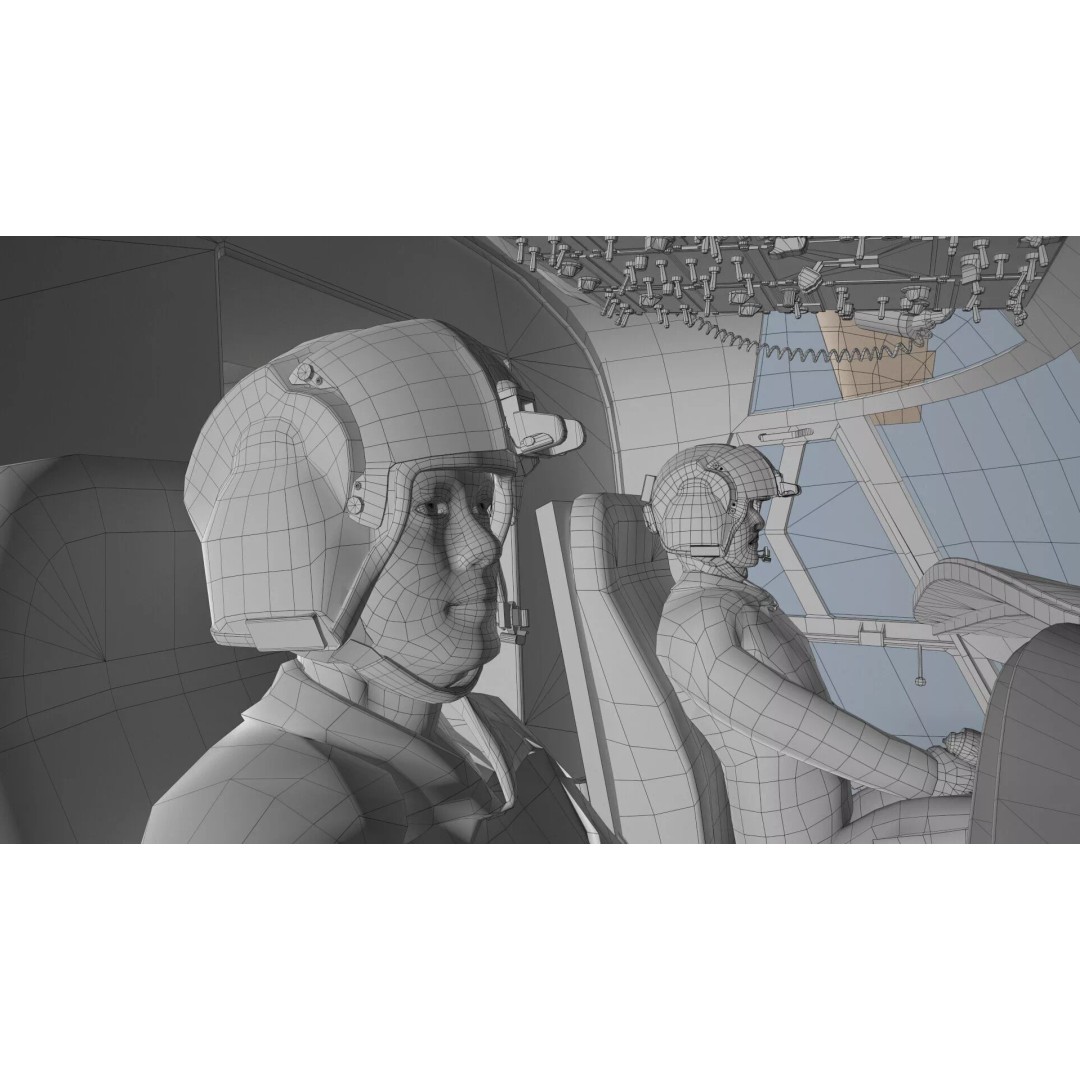 CH-47 Chinook Helicopter 3D Model – Low Poly Game Asset, FBX - View 51