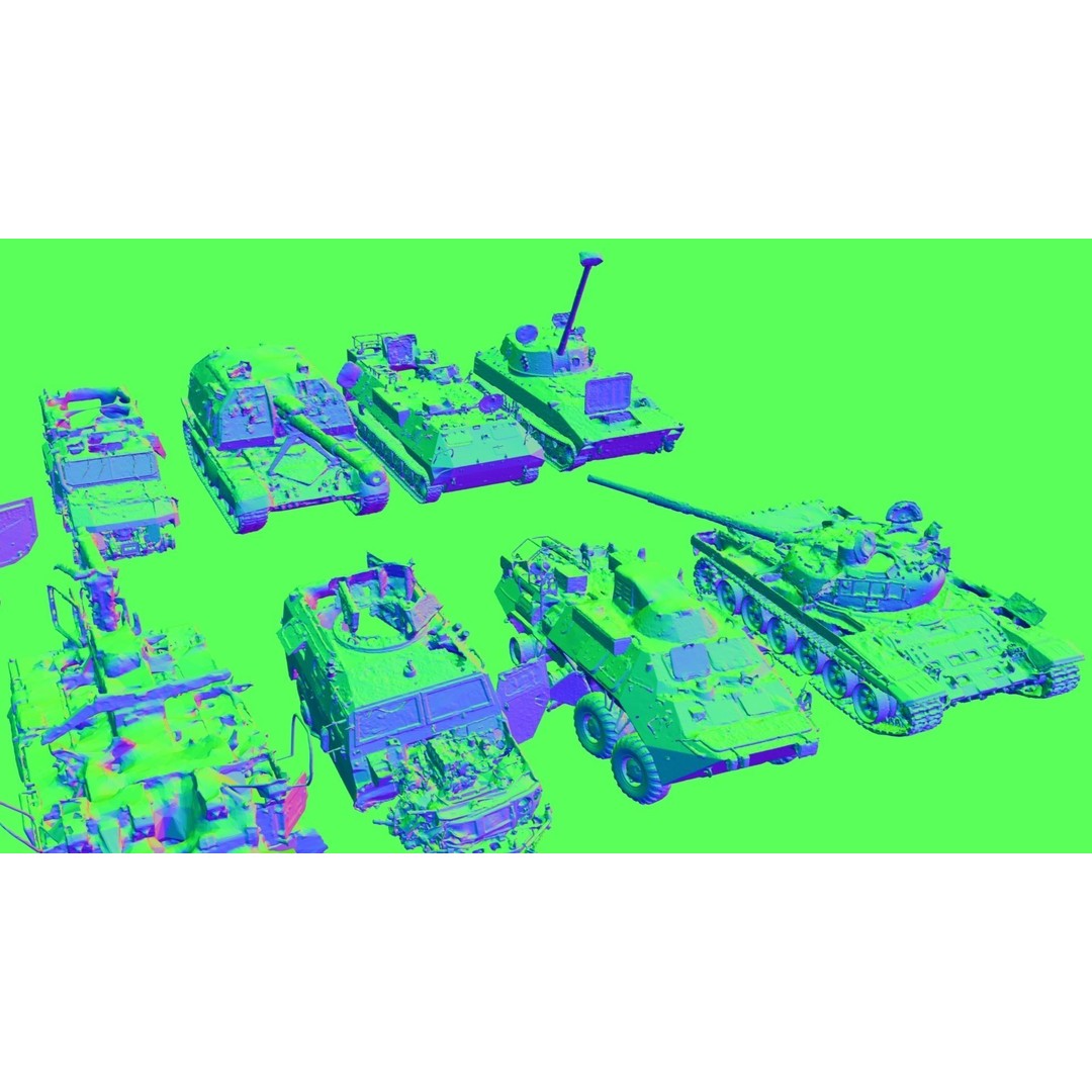 Destroyed Russian Armoured Vehicles 3D Model – Detailed Collection, PBR - View 13