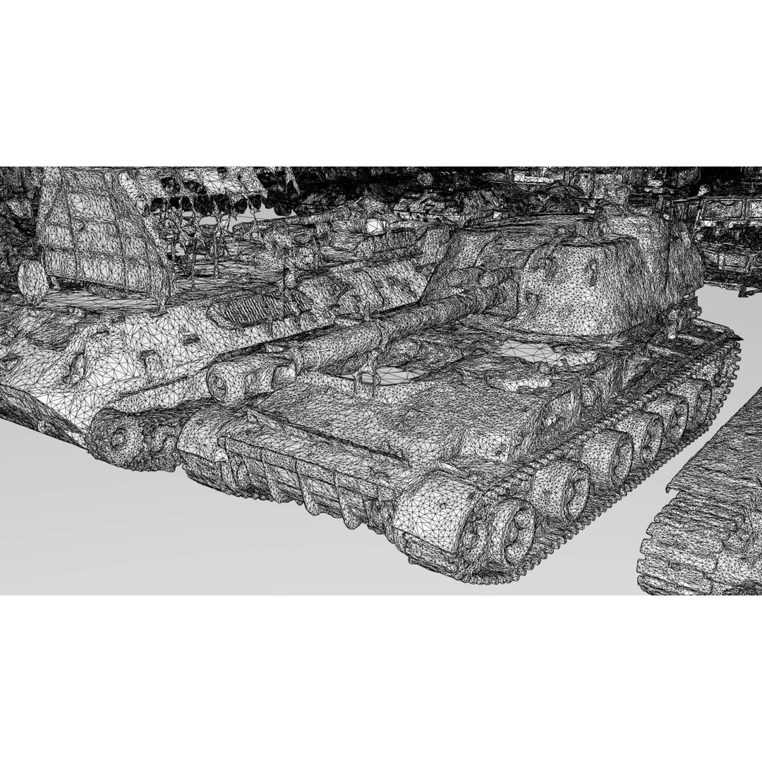 Destroyed Russian Armoured Vehicles 3D Model – Detailed Collection, PBR - View 17
