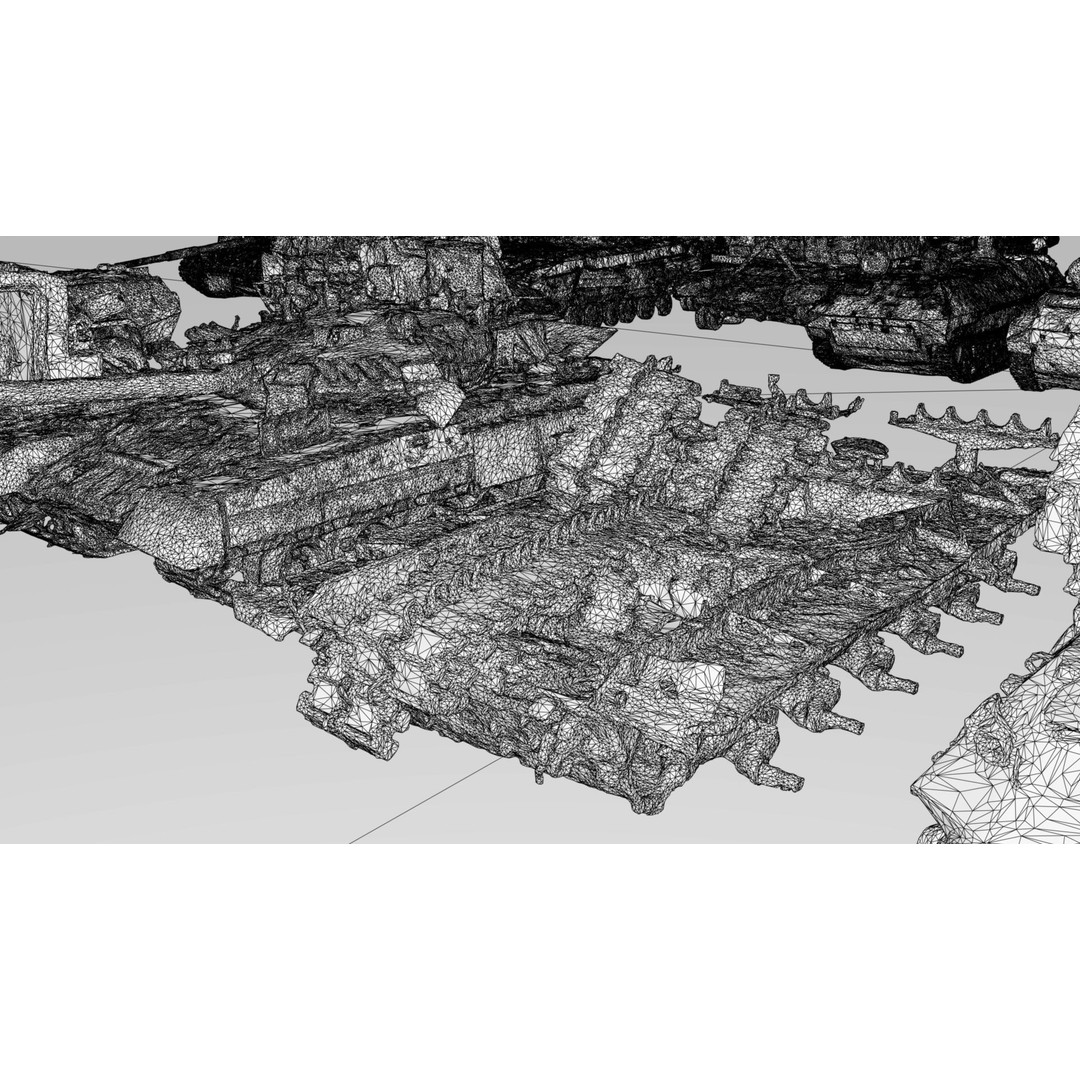Destroyed Russian Armoured Vehicles 3D Model – Detailed Collection, PBR - View 18