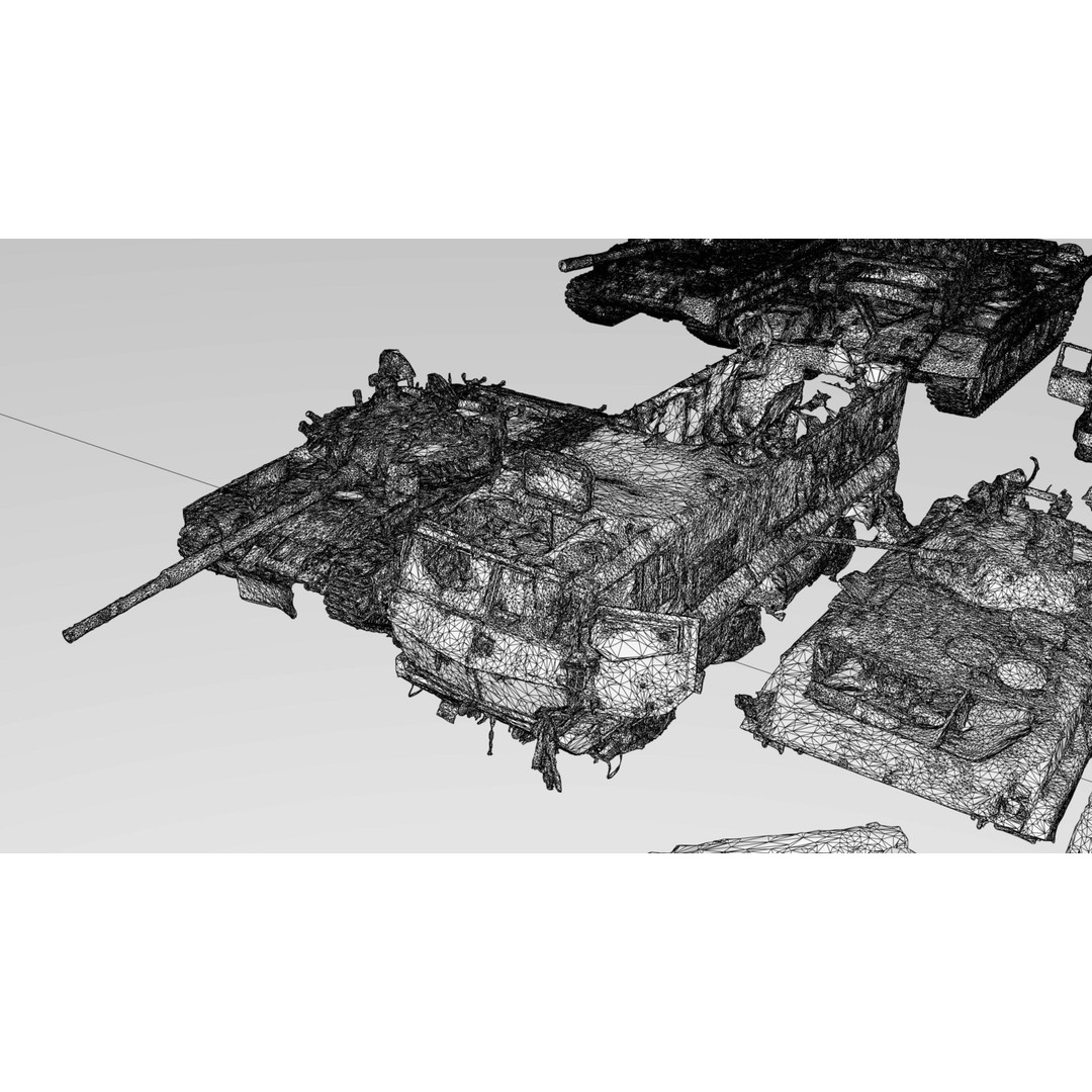 Destroyed Russian Armoured Vehicles 3D Model – Detailed Collection, PBR - View 20