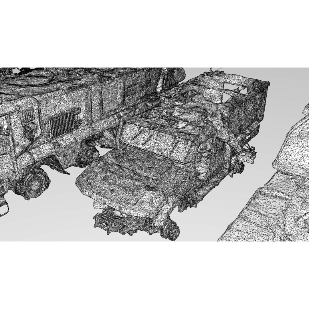 Destroyed Russian Armoured Vehicles 3D Model – Detailed Collection, PBR - View 21