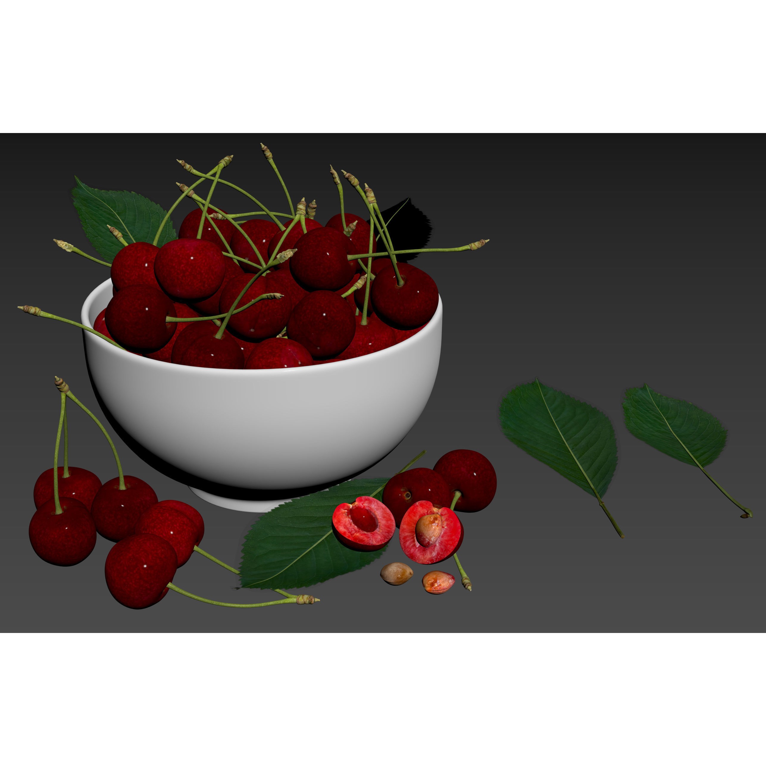 Cherries - Realistic 3D Model - View 12