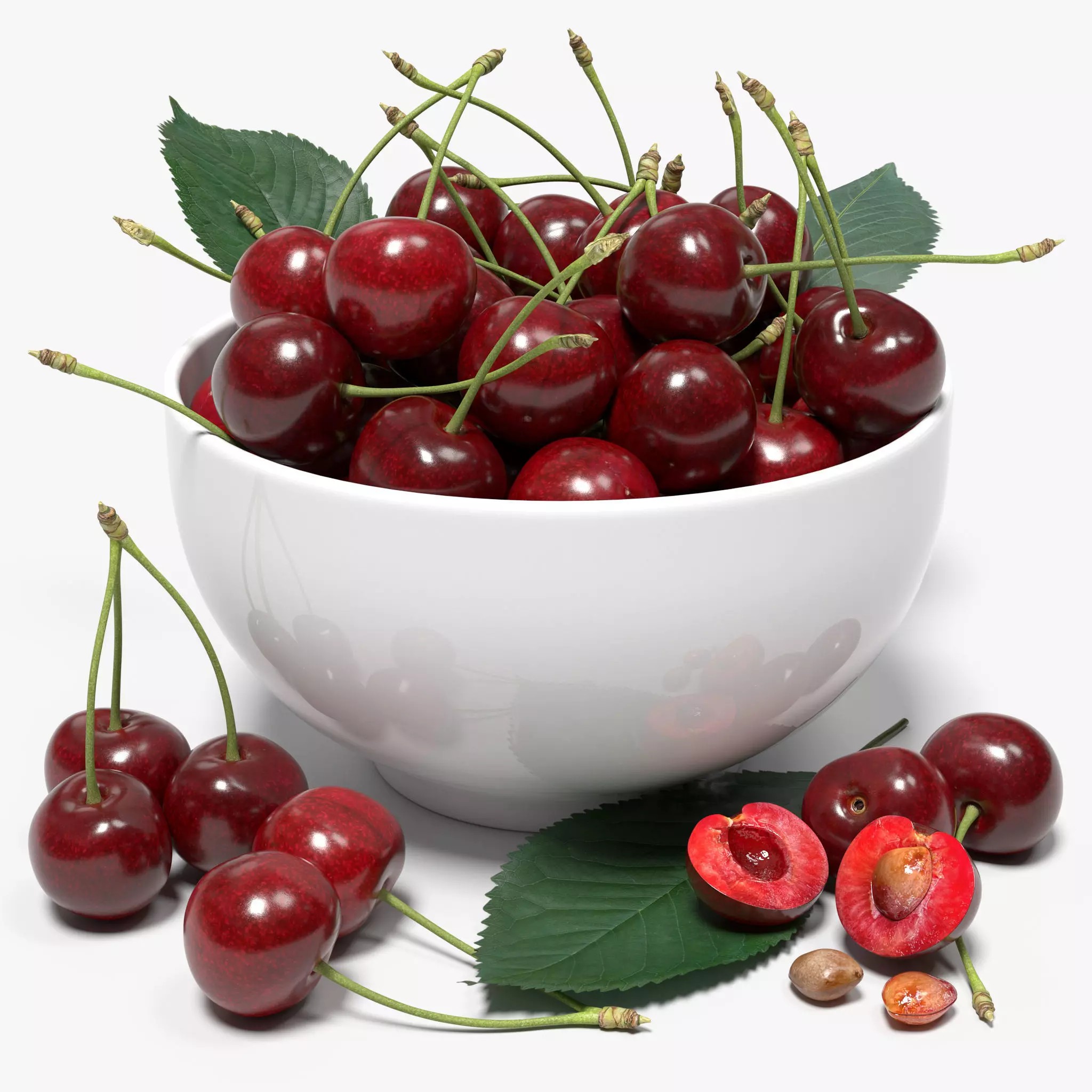 Cherries - Realistic 3D Model - View 2