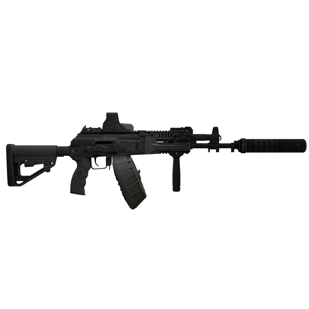 Kalashnikov AK-12 3D Model – Low Poly Game Asset with PBR Textures - View 16