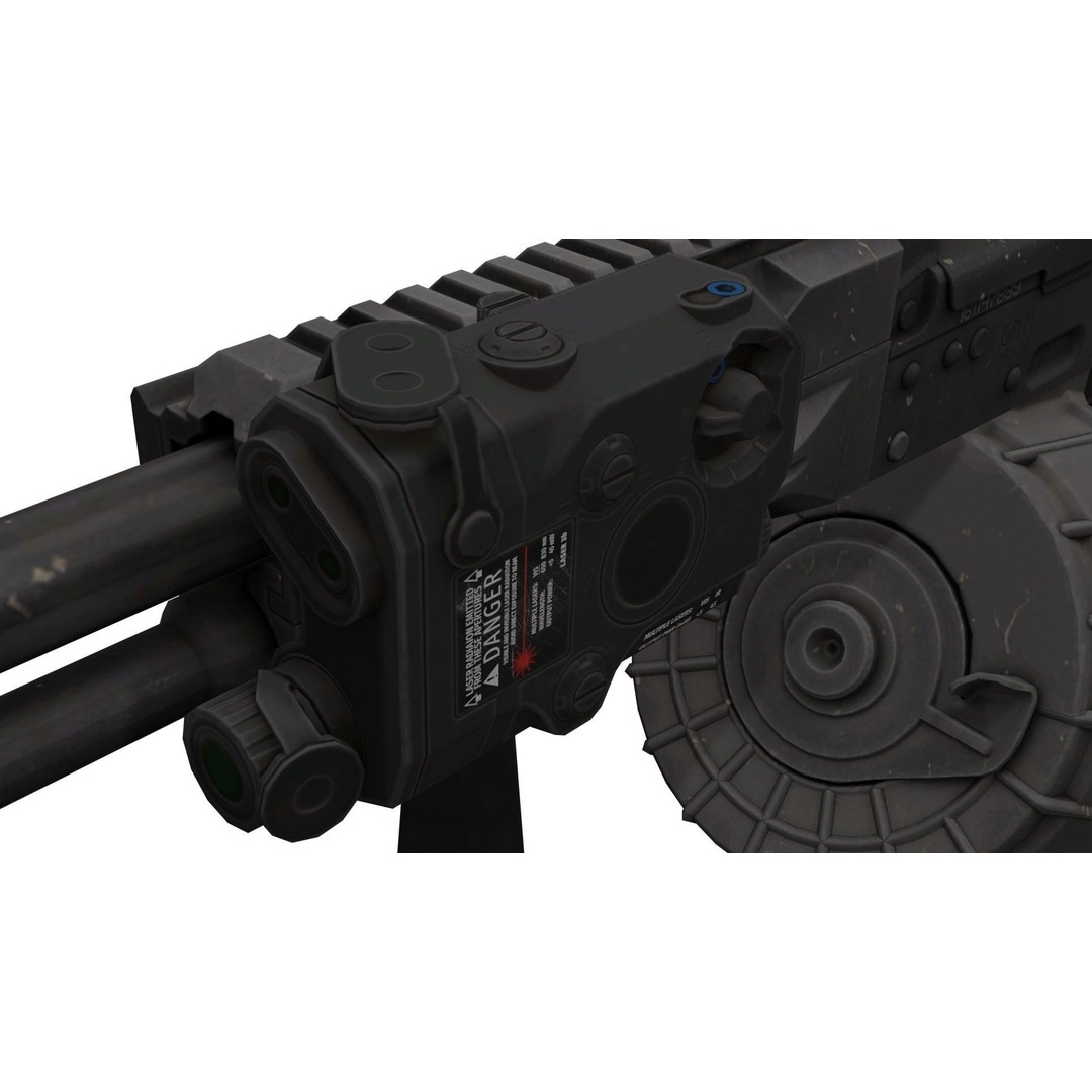 Kalashnikov AK-12 3D Model – Low Poly Game Asset with PBR Textures - View 6