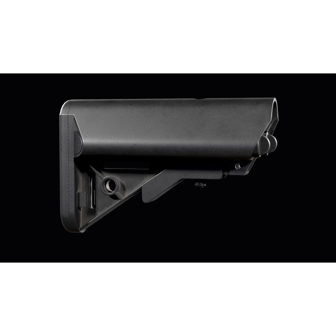 AR-15 AR-10 B5 Systems LMT Sopmod 3D Model – Low Poly Game Asset, FBX - View 12