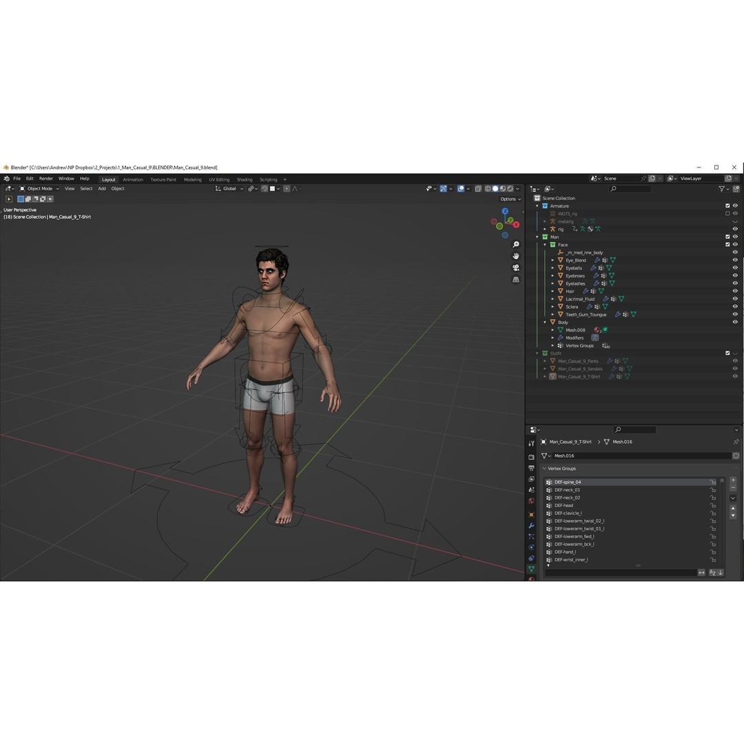 Military Outfit 3D Model – Modular Rigged Character for Unreal Engine - View 9