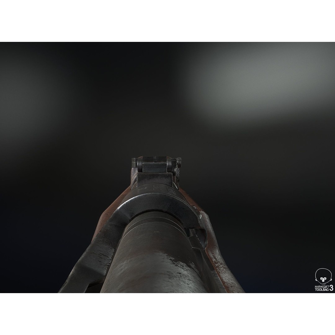 M1903 A3 Rifle 3D Model – Low Poly Game Ready Asset, FBX, PBR - View 8