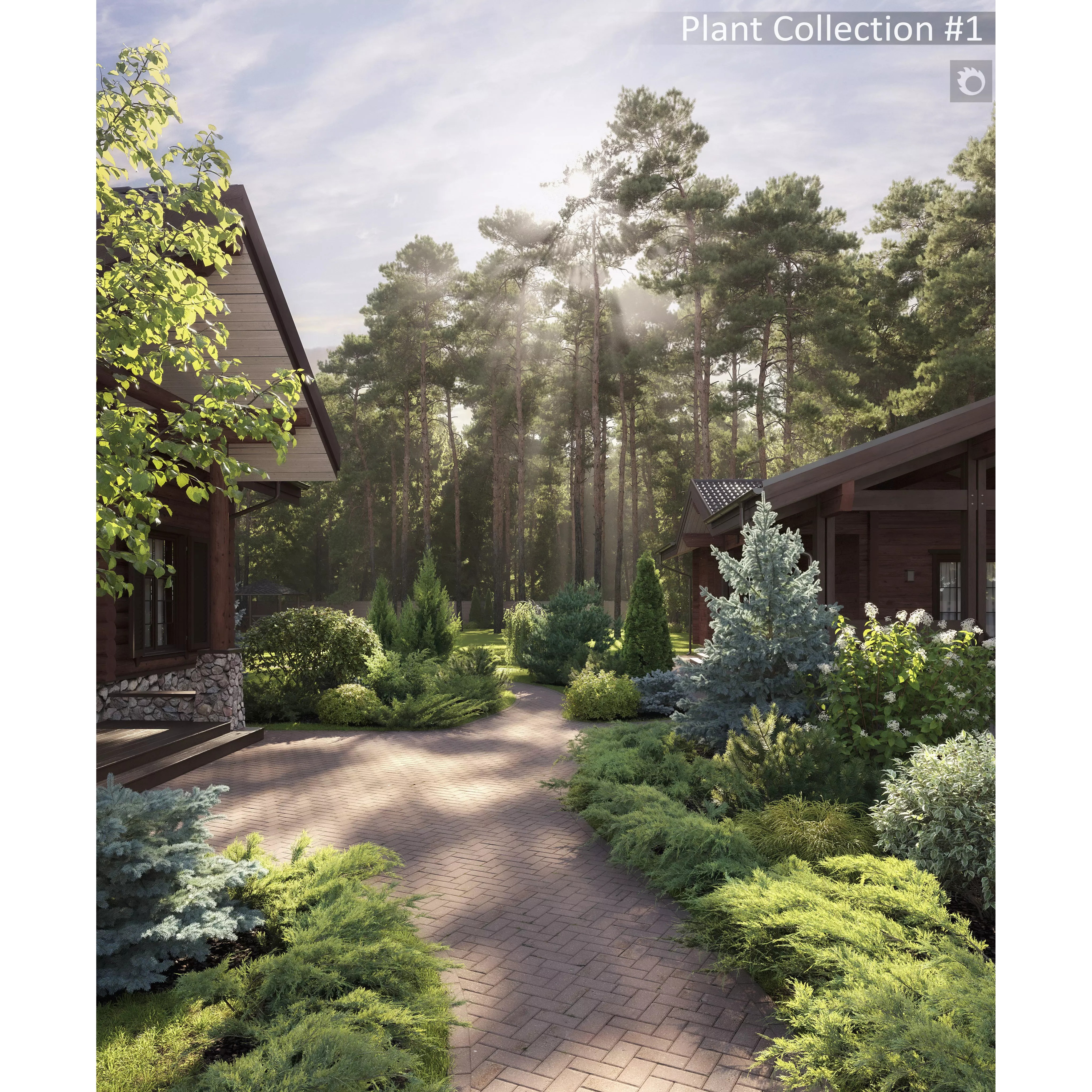 Plants Collection 1 - PBR Game-Ready 3D Model - View 2