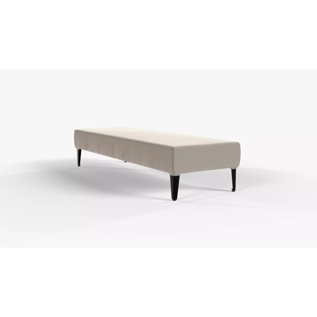 White Textile Bench 3D Model – Low Poly PBR Furniture Asset - View 2