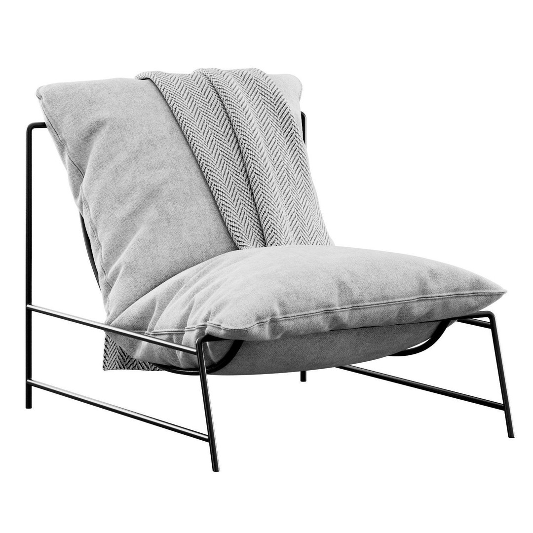 Rito Armchair 3D Model – Modern Scandinavian Design, FBX - View 20