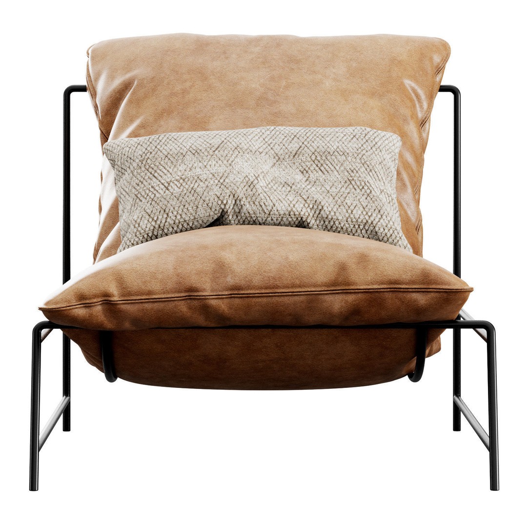 Rito Armchair 3D Model – Modern Scandinavian Design, FBX - View 22