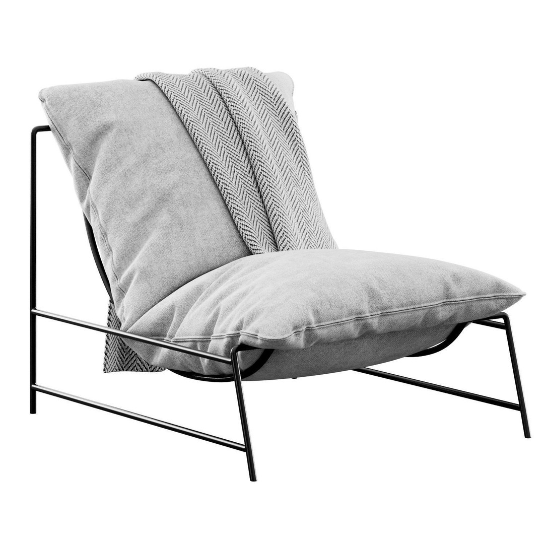 Rito Armchair 3D Model – Modern Scandinavian Design, FBX - View 27