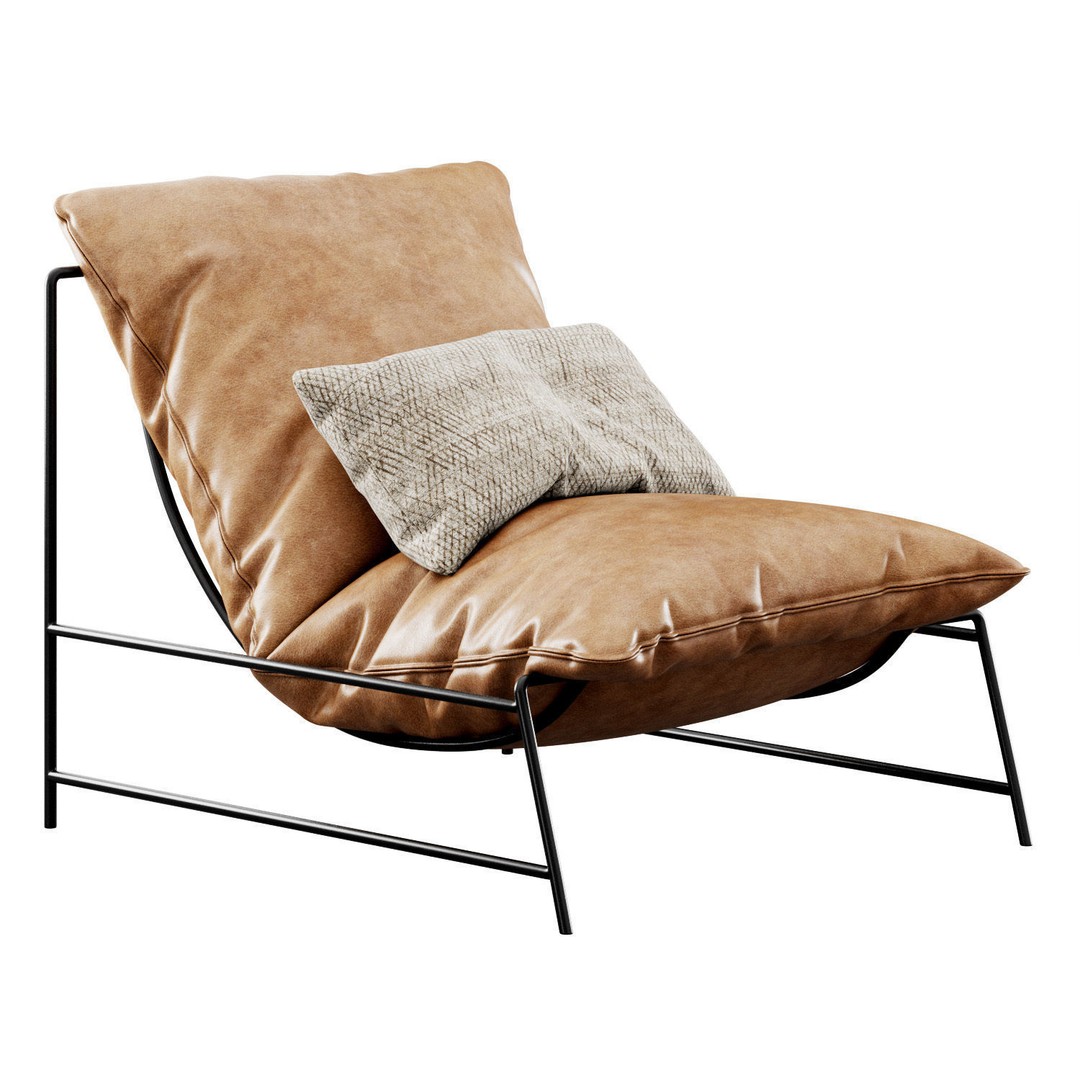 Rito Armchair 3D Model – Modern Scandinavian Design, FBX - View 29