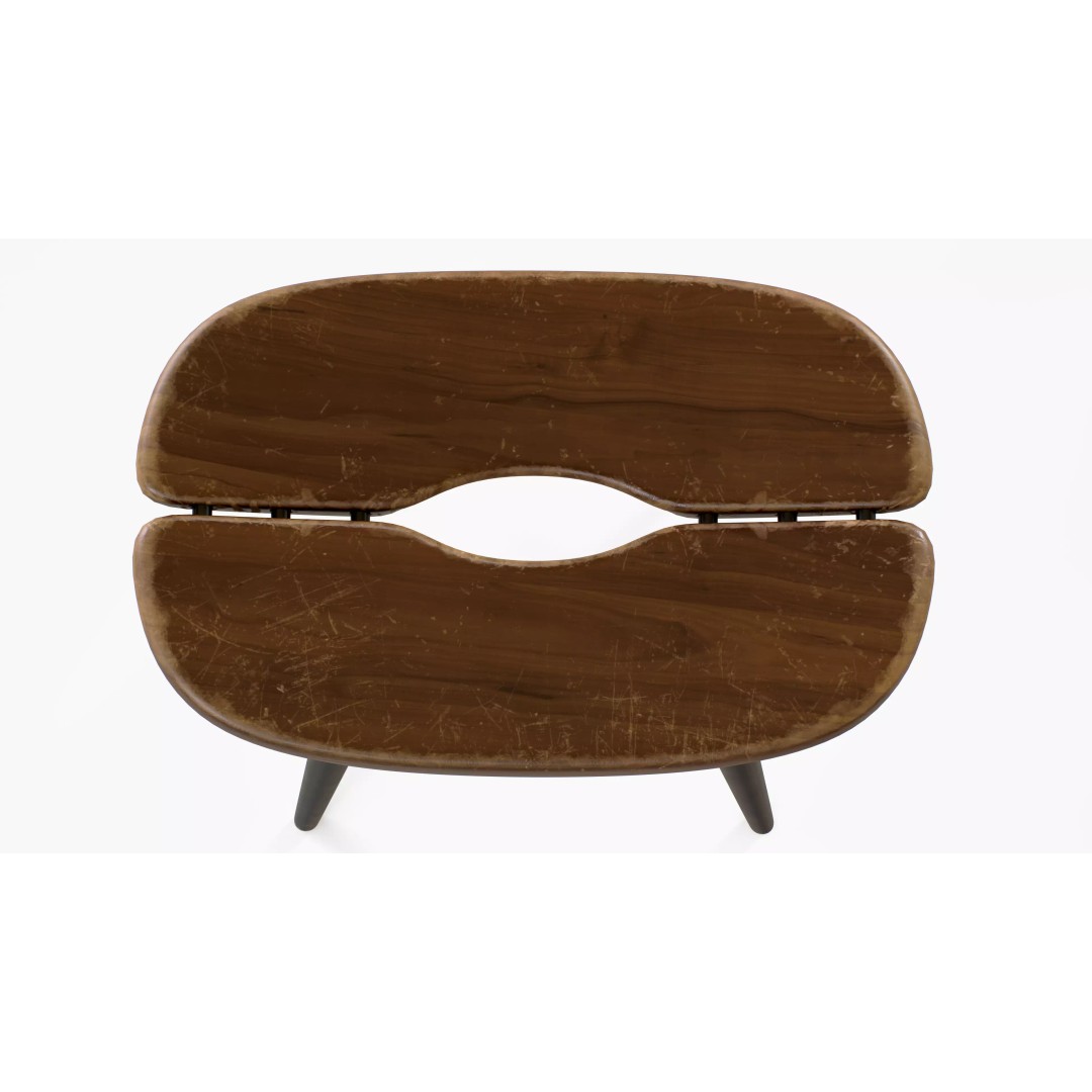 Artek Pirkka Stool 3D Model – Low Poly PBR Furniture Asset, FBX - View 6