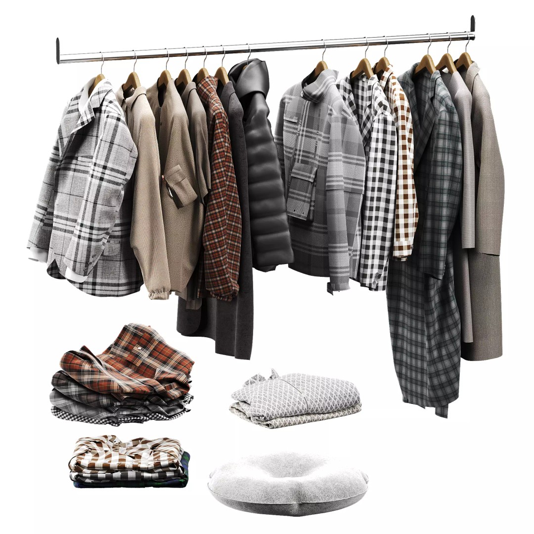 Clothes 3D Model – Low Poly Wardrobe Asset, OBJ & 3Ds Max