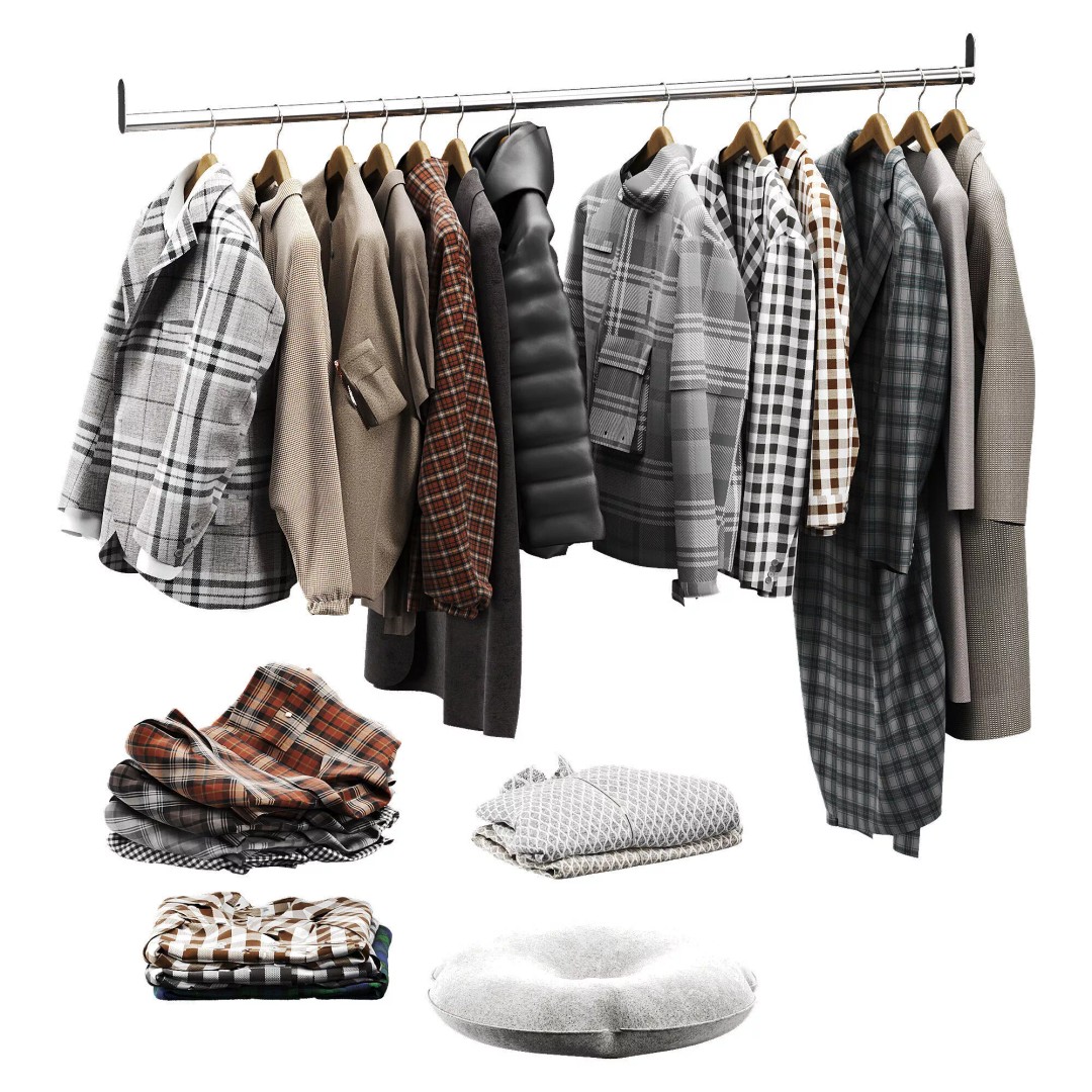 Clothes 3D Model – Low Poly Wardrobe Asset, OBJ & 3Ds Max - View 21