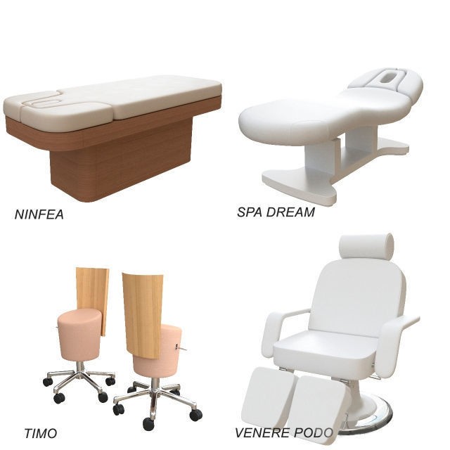 Spa Set Kitchen 3D Model – Retro Style with Shelves and Sink - View 7
