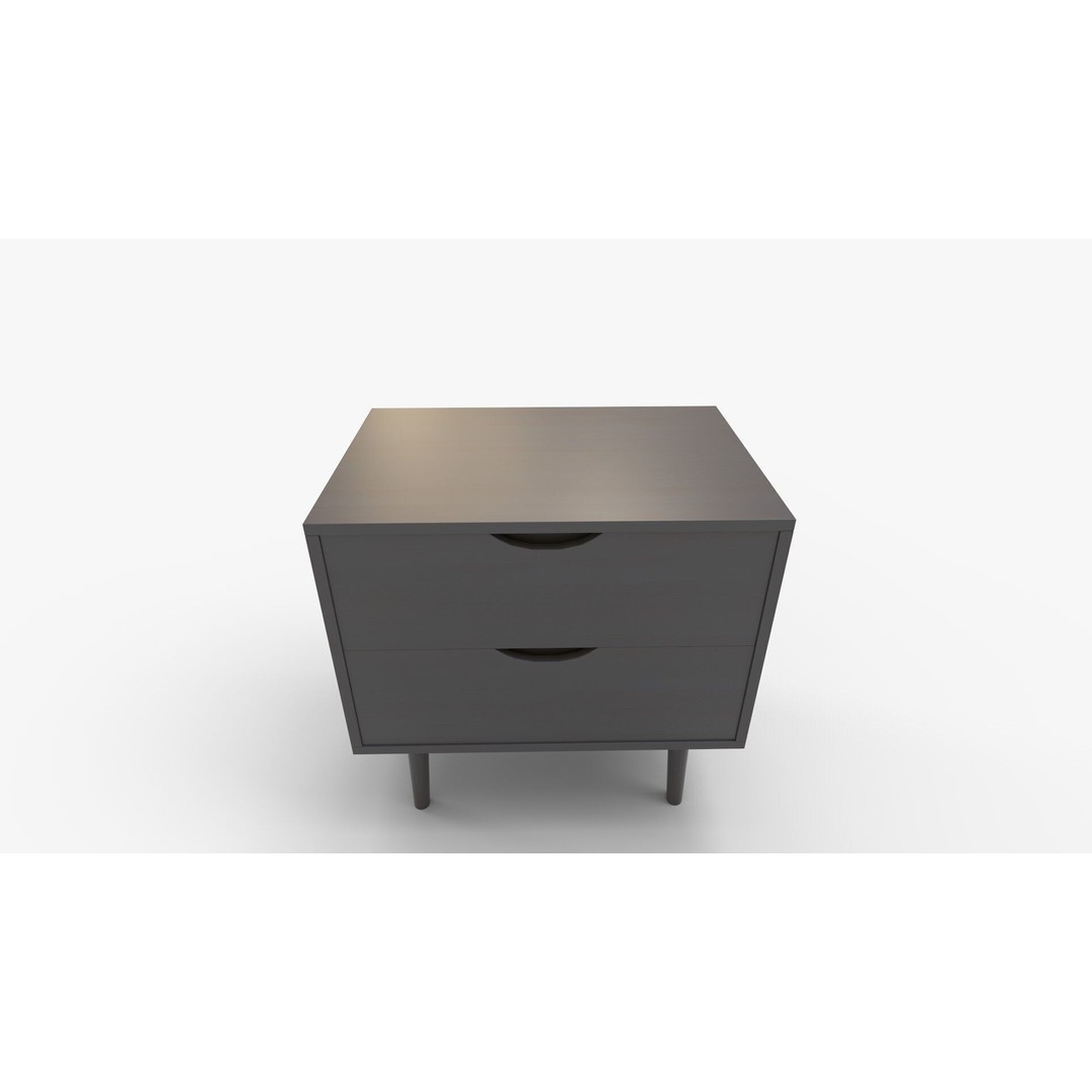 Lea Drawer Nightstand 3D Model – High-Quality Interior Furniture, FBX, OBJ - View 10