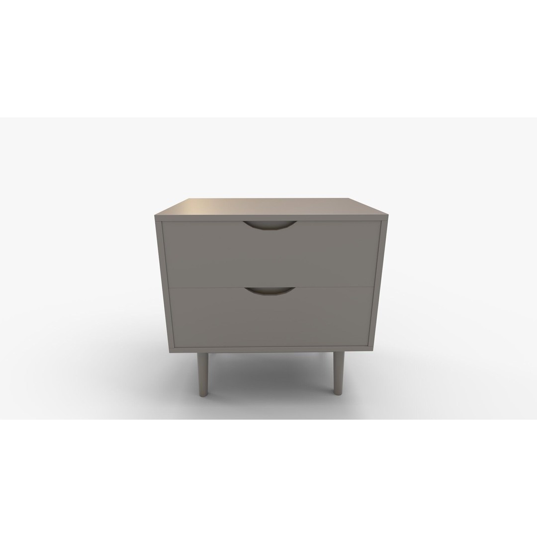 Lea Drawer Nightstand 3D Model – High-Quality Interior Furniture, FBX, OBJ - View 11