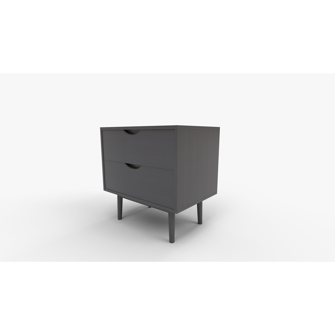Lea Drawer Nightstand 3D Model – High-Quality Interior Furniture, FBX, OBJ - View 7