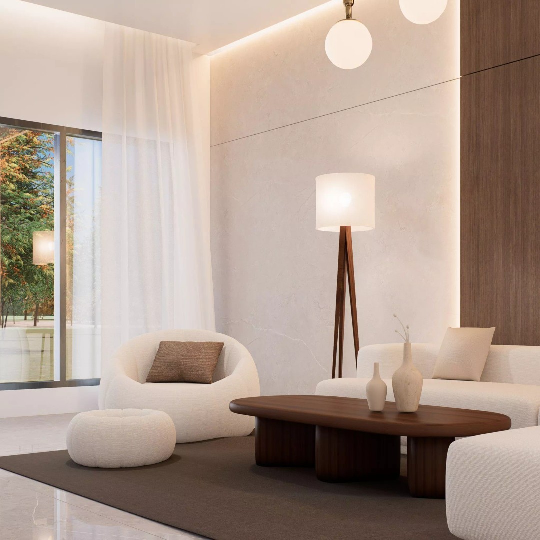 Modern Living Room 3D Model – Minimalist Interior Scene, Blender - View 6