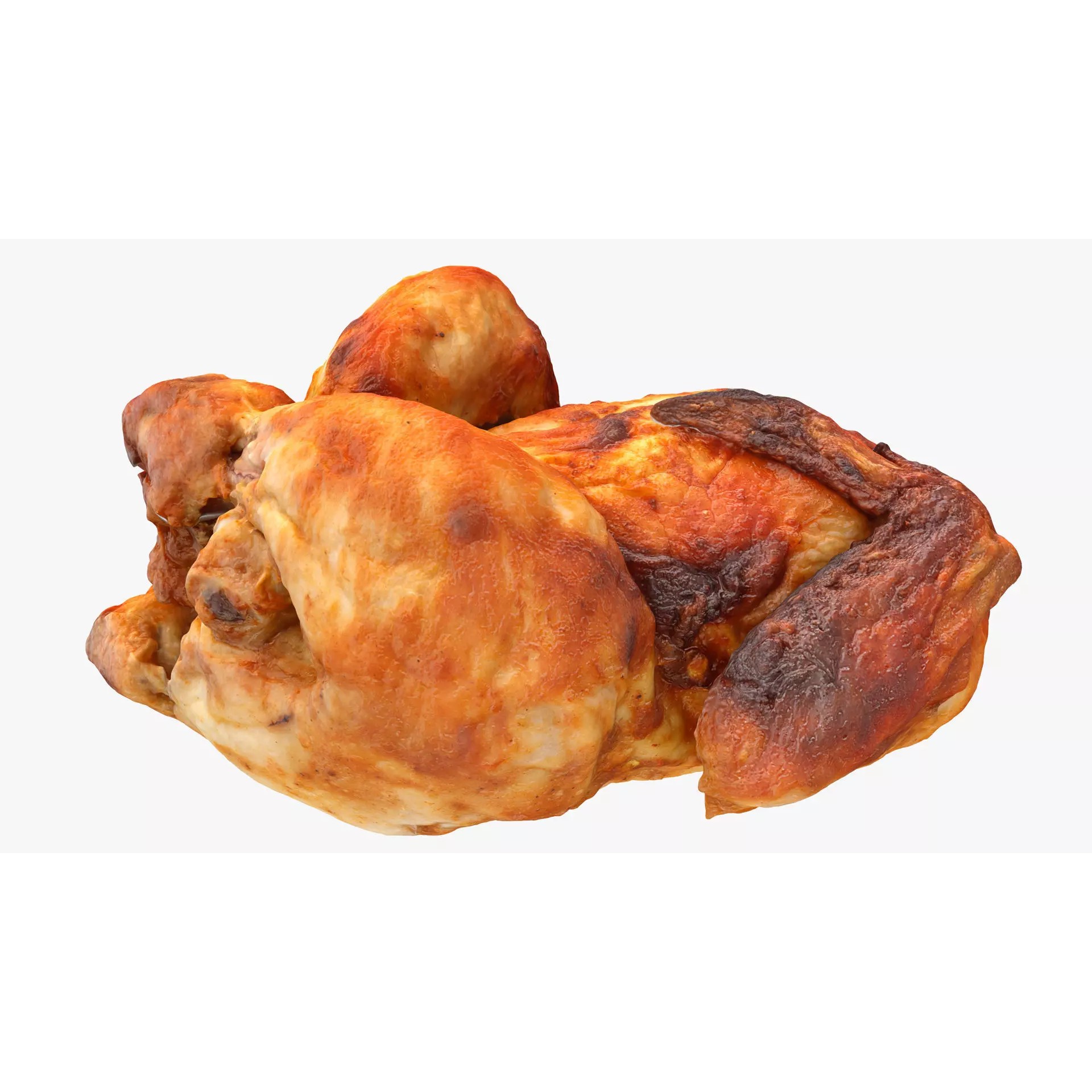 Chicken and Parts - Low-Poly Game-Ready 3D Model - View 6