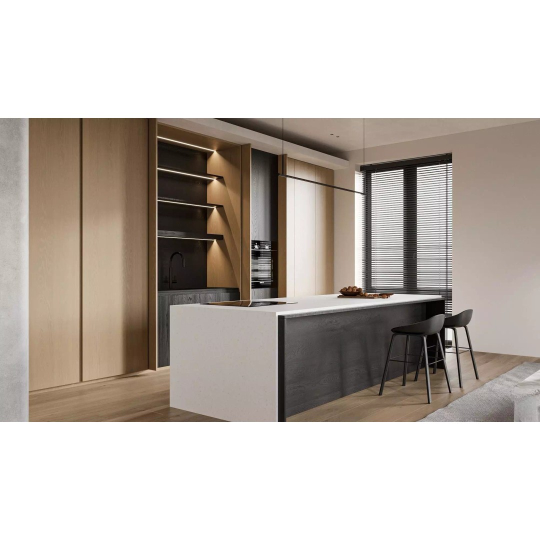Modernist Living Room 3D Model – PBR Interior for Archviz, Blender, FBX - View 3