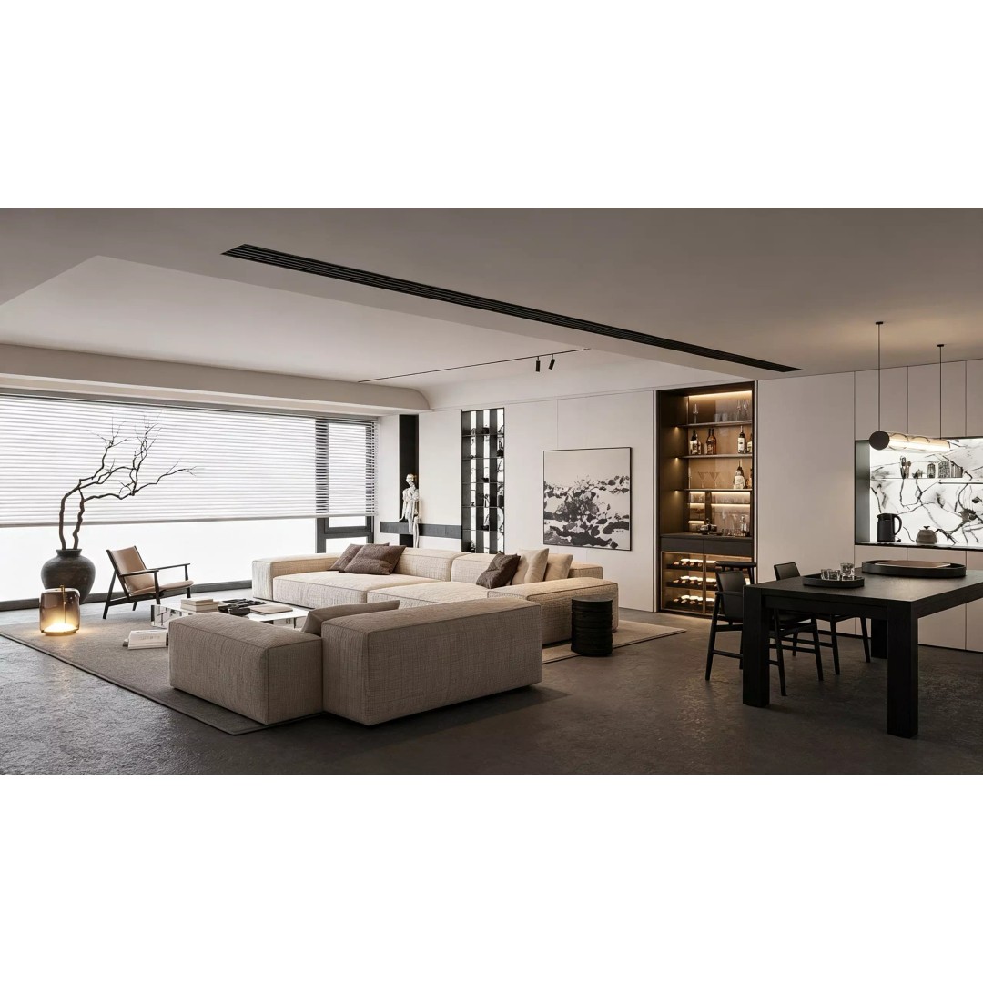 Italian-Style Living and Dining Room 3D Model – PBR Textures, Blender, FBX - View 5