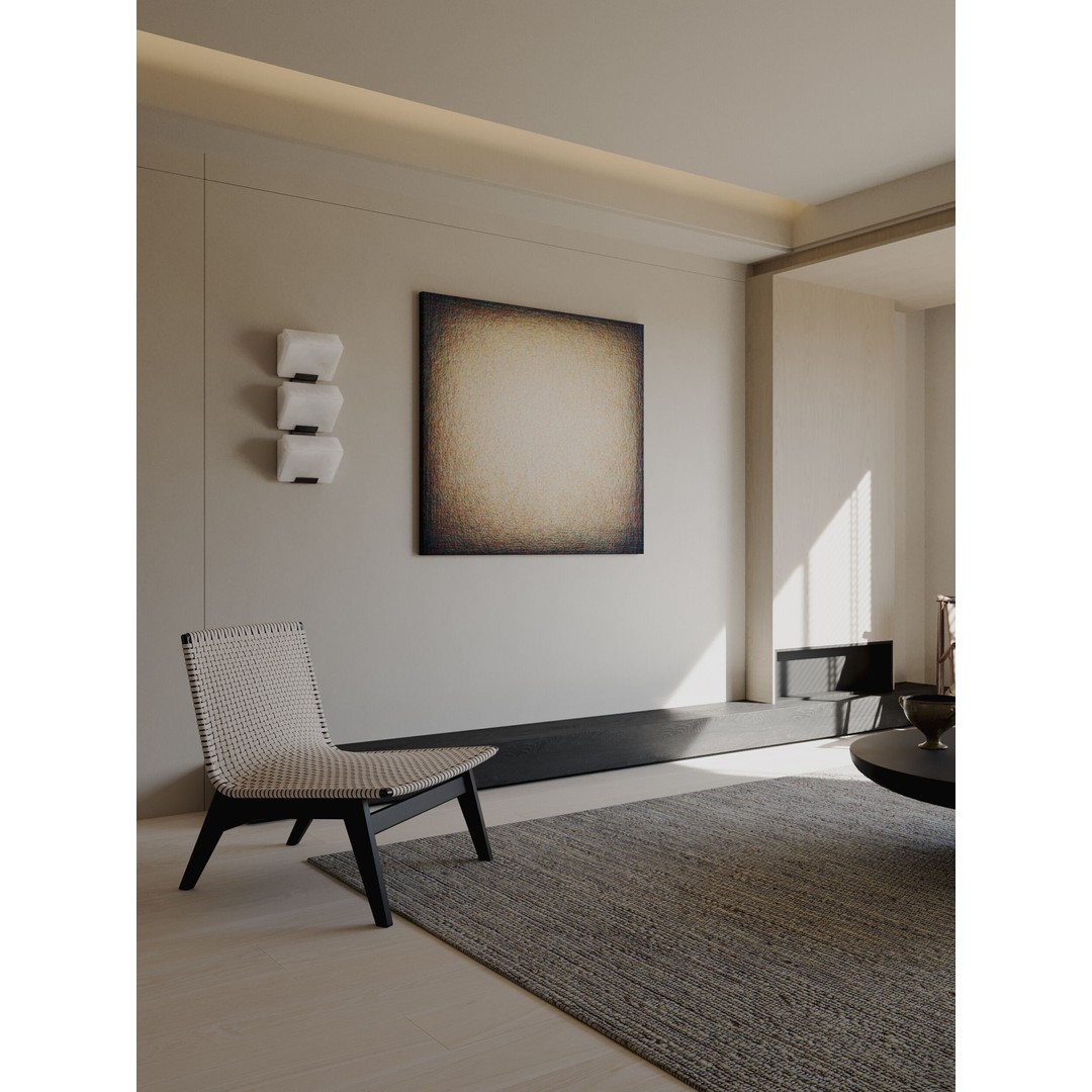Wabi-Sabi Living and Dining Room 3D Model – Textured Interior, Corona Renderer - View 8