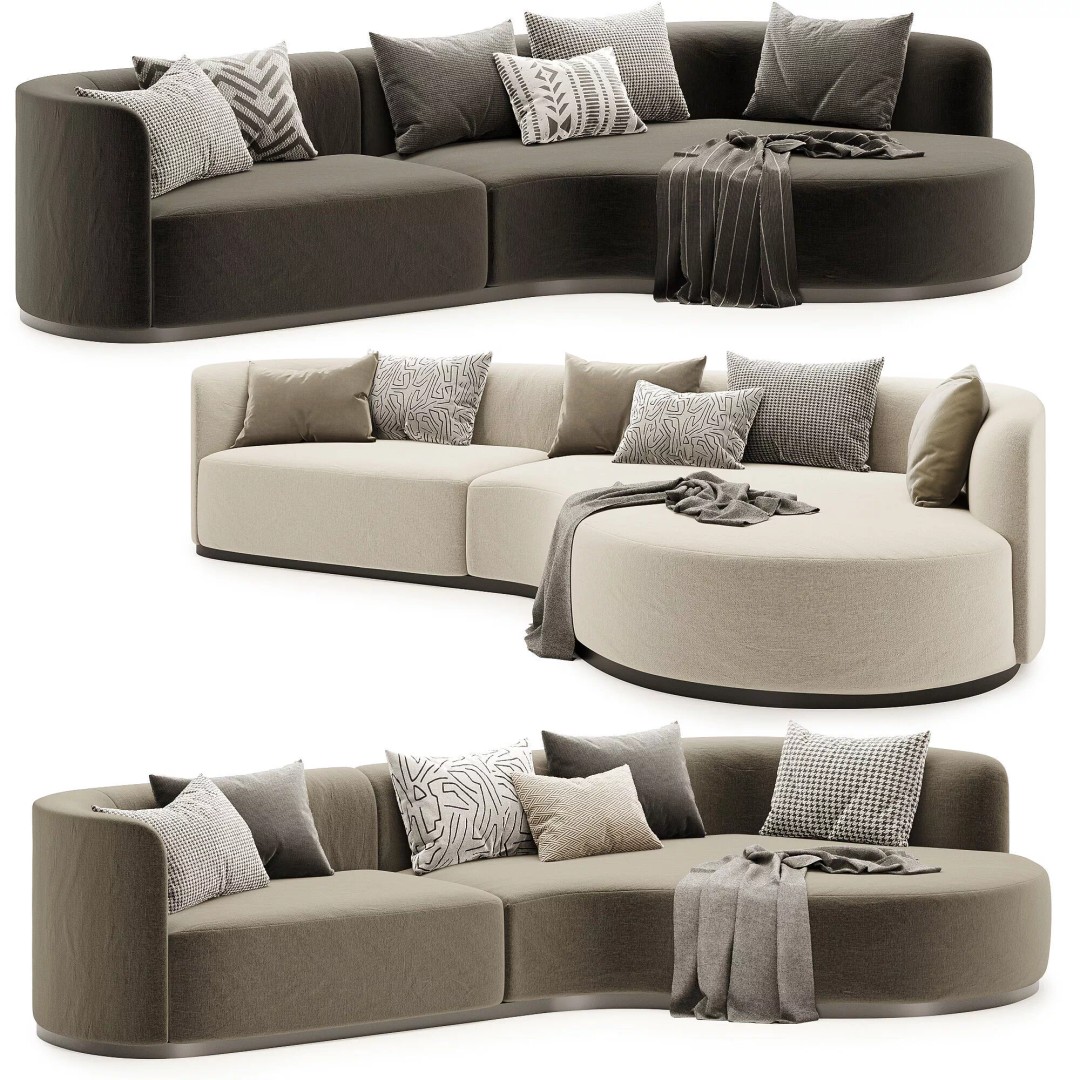 Interior Styling Pack 3D Model – Modern Furniture Collection, FBX - View 3