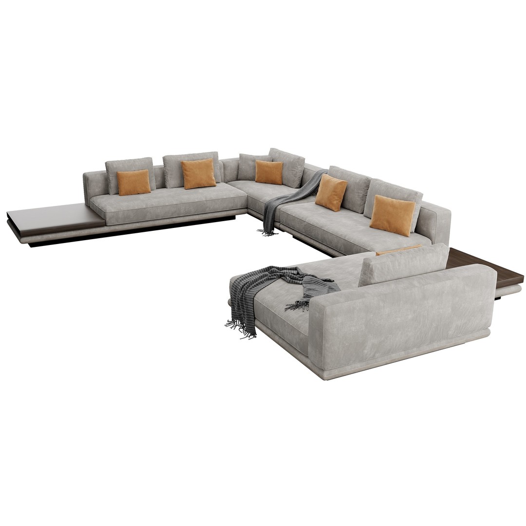 Horizonte Sofa 3D Model – Modern Furniture Asset, FBX, OBJ - View 12