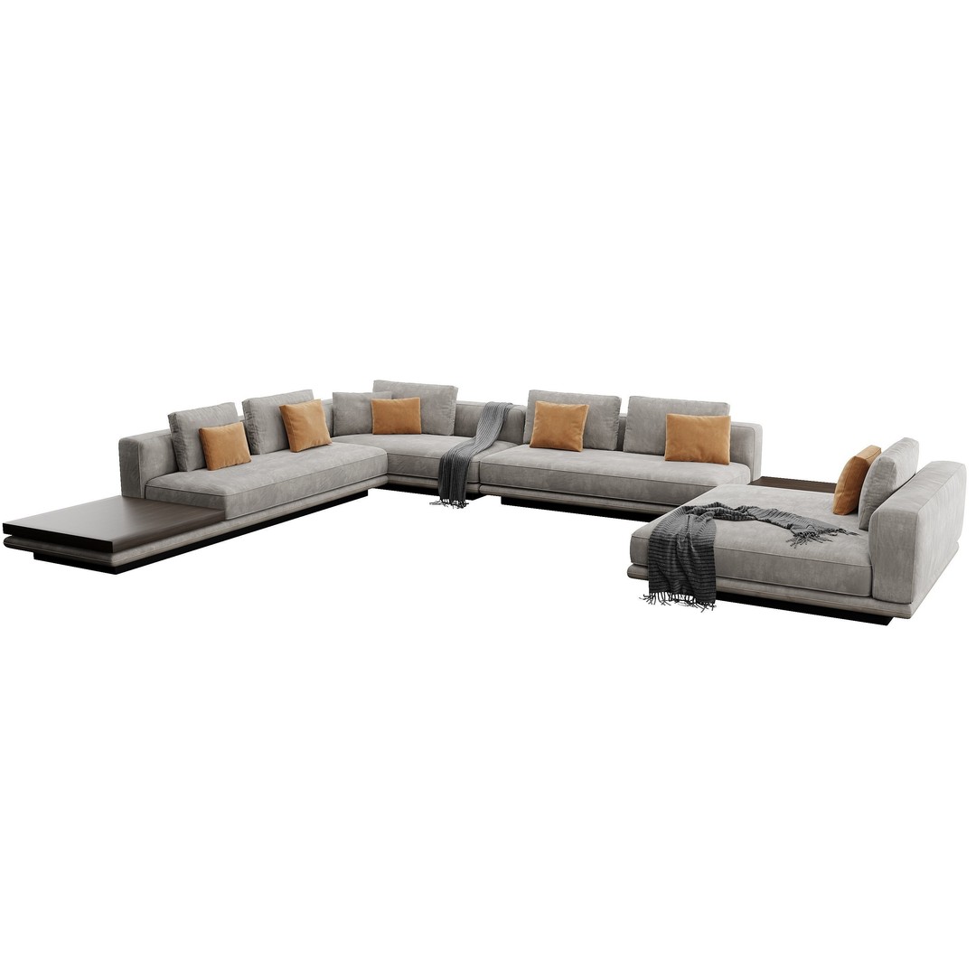 Horizonte Sofa 3D Model – Modern Furniture Asset, FBX, OBJ - View 14