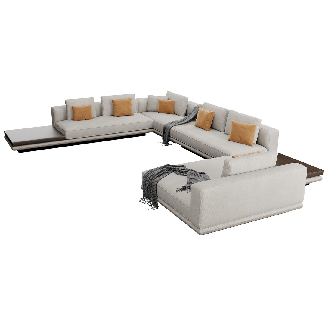 Horizonte Sofa 3D Model – Modern Furniture Asset, FBX, OBJ - View 17
