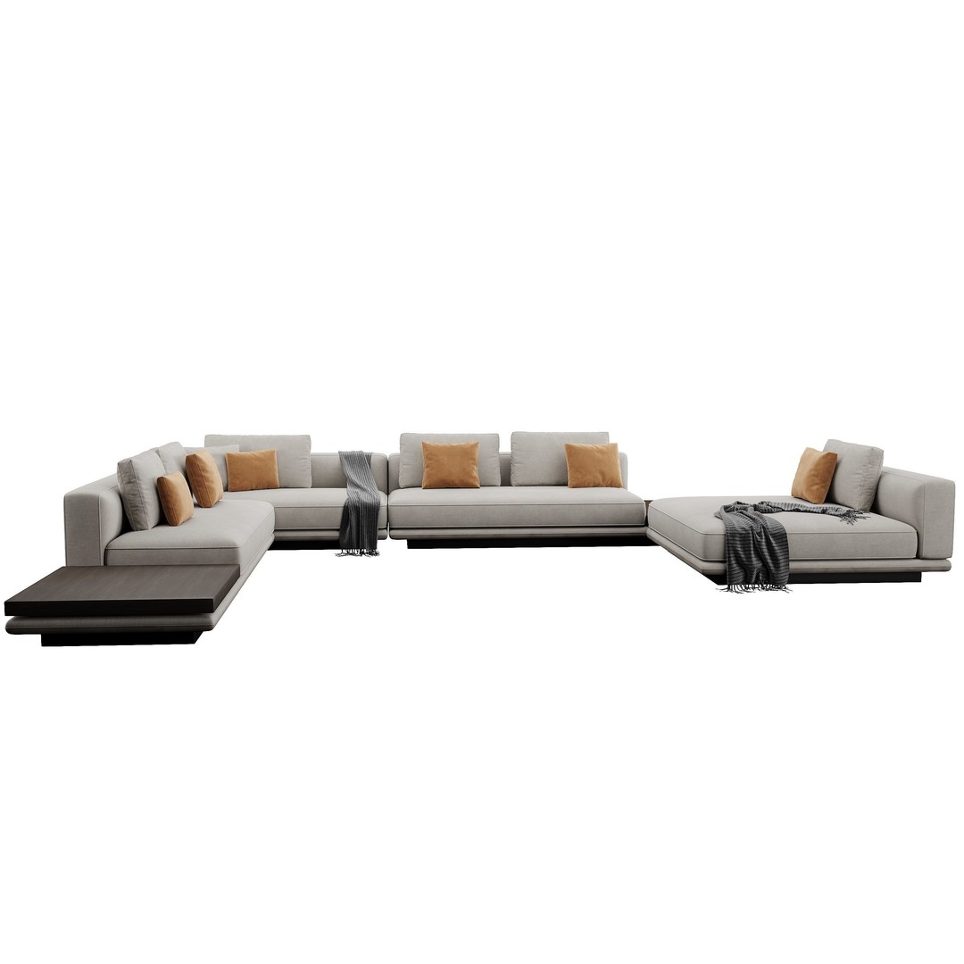 Horizonte Sofa 3D Model – Modern Furniture Asset, FBX, OBJ - View 18