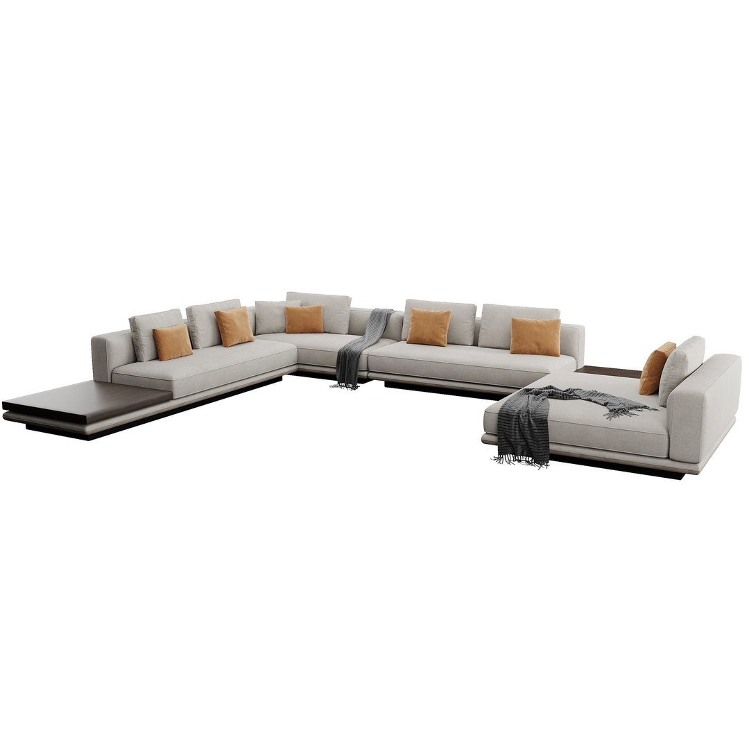 Horizonte Sofa 3D Model – Modern Furniture Asset, FBX, OBJ - View 19