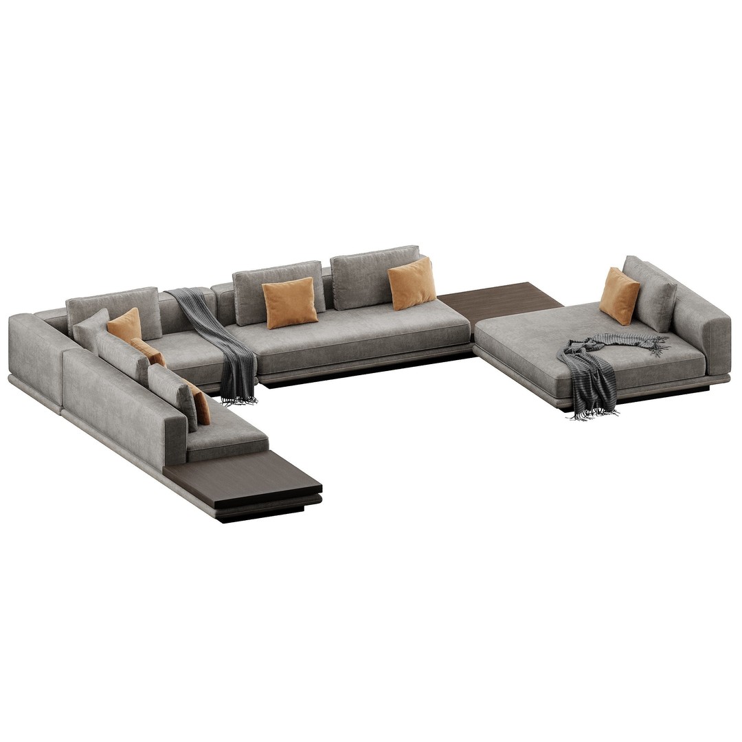 Horizonte Sofa 3D Model – Modern Furniture Asset, FBX, OBJ - View 20