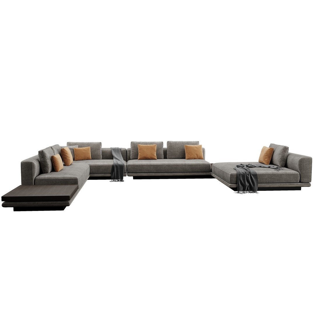 Horizonte Sofa 3D Model – Modern Furniture Asset, FBX, OBJ - View 25