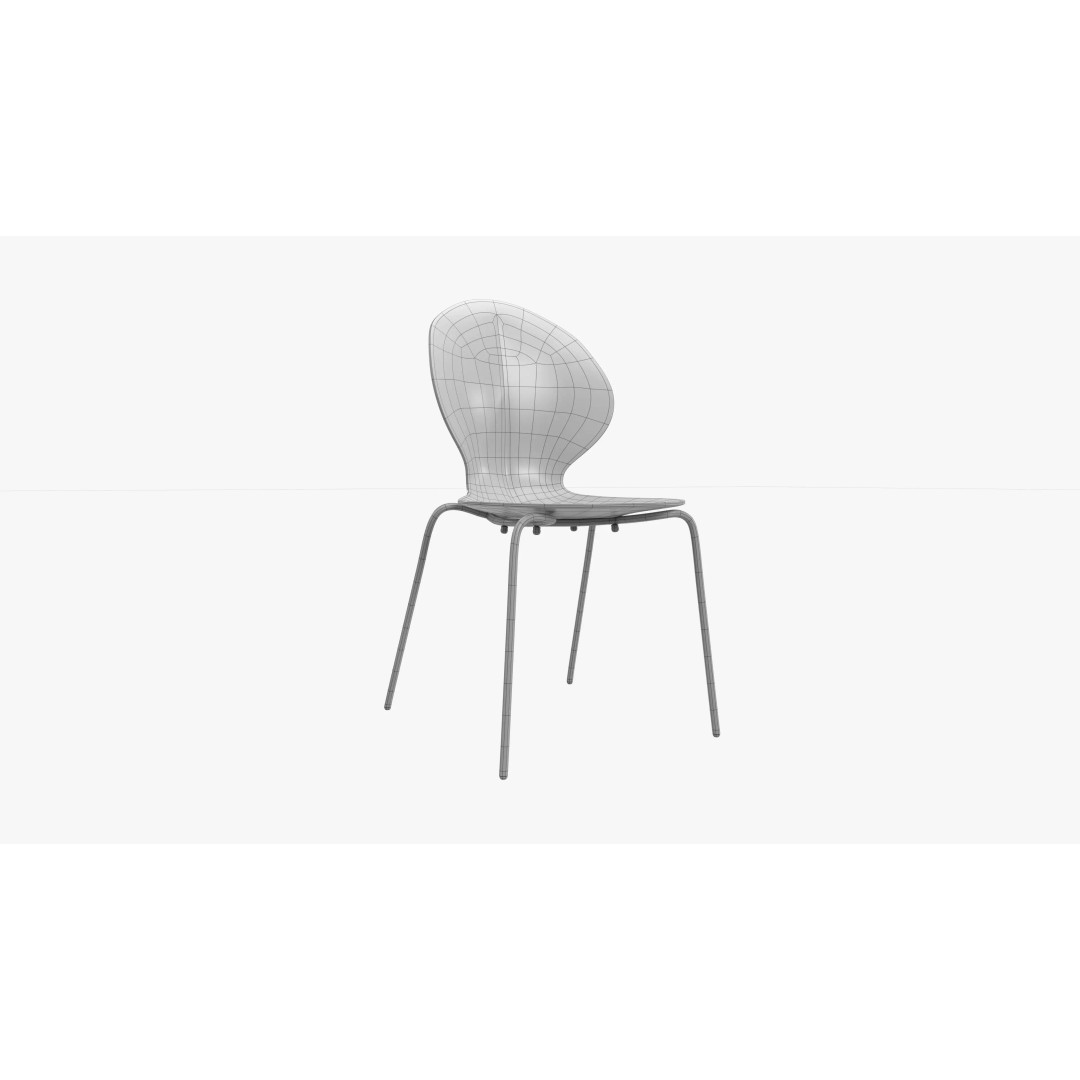 Chair Basil Wire 3D Model – Low Poly PBR Furniture Asset, FBX - View 7
