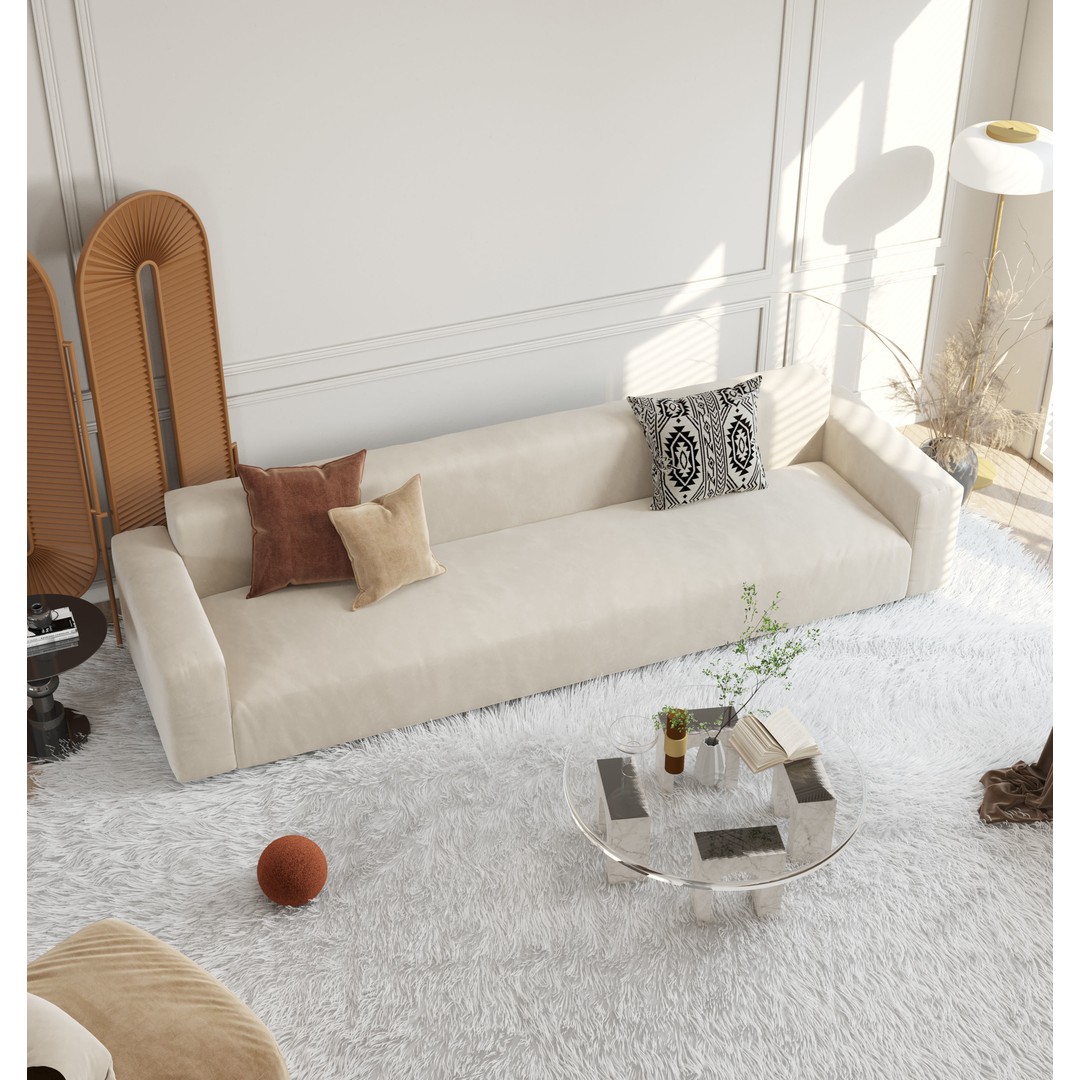 Parisian Living Room 3D Model – Detailed Interior Design, PBR - View 24