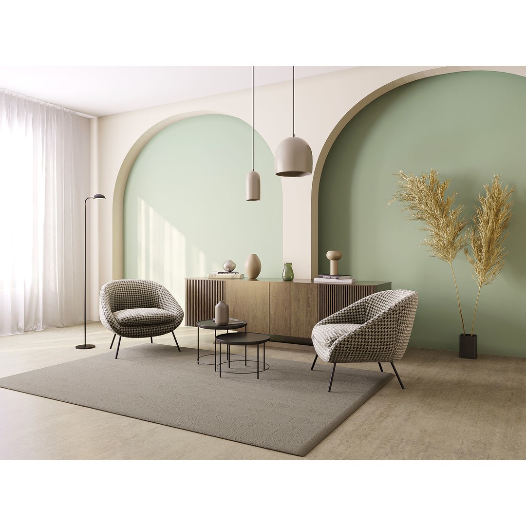 Living Room 3D Model – Modern Interior Scene with Textures & Lighting - View 3