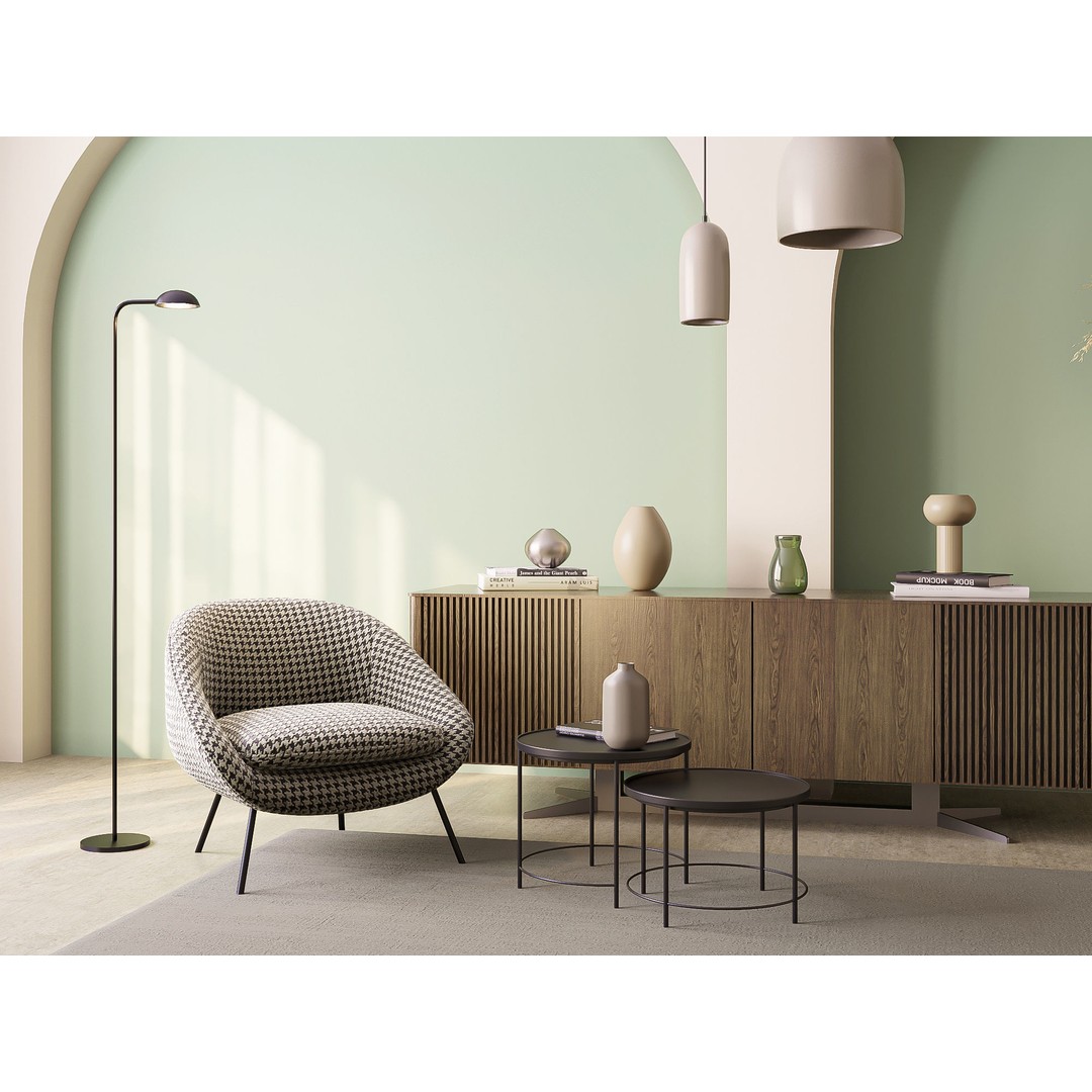 Living Room 3D Model – Modern Interior Scene with Textures & Lighting - View 5