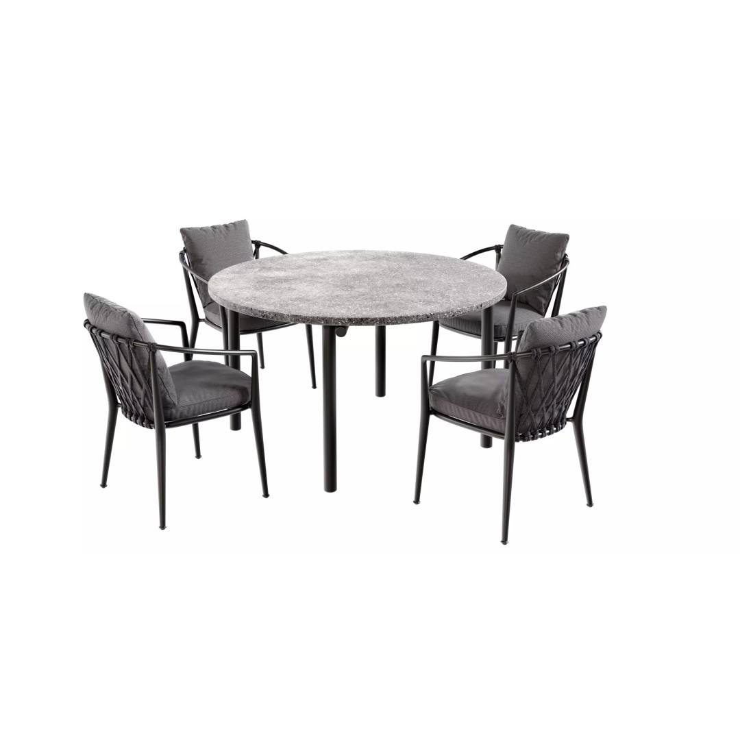 Round Dining Table & Chair 3D Model – High-Quality PBR Asset for Blender - View 2