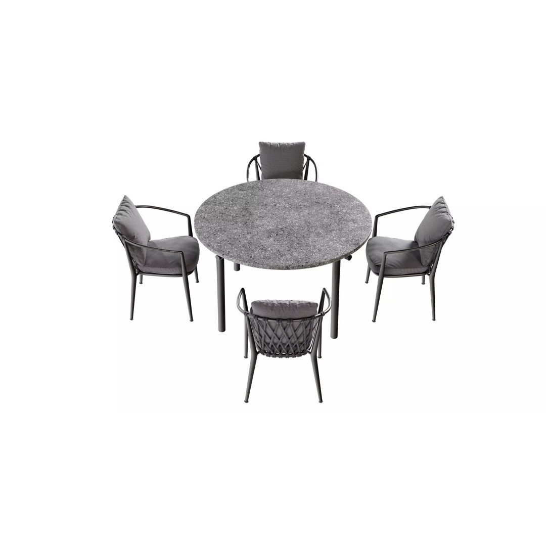 Round Dining Table & Chair 3D Model – High-Quality PBR Asset for Blender - View 8