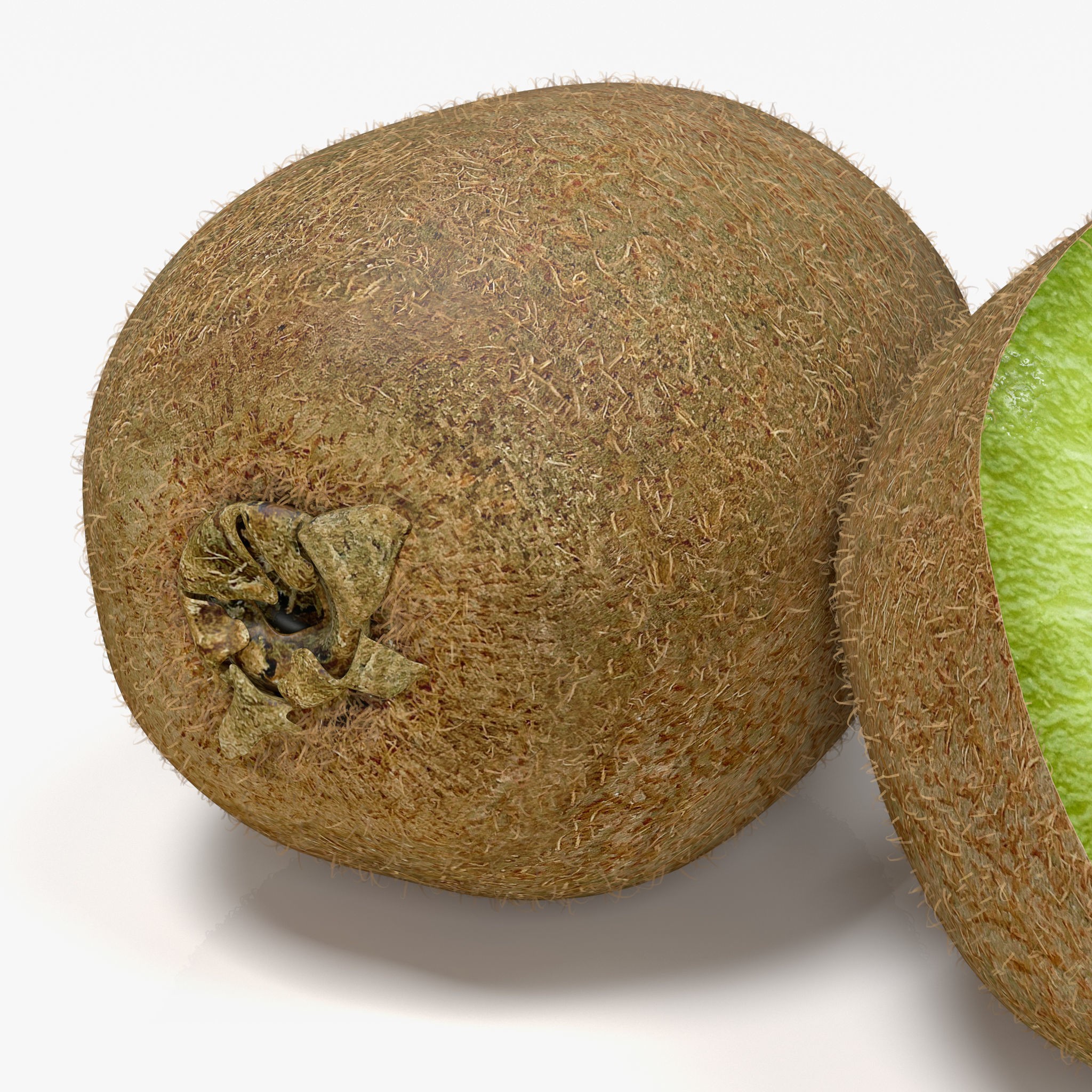 Kiwi Fruit Whole And Cut - PBR Game-Ready 3D Model - View 4