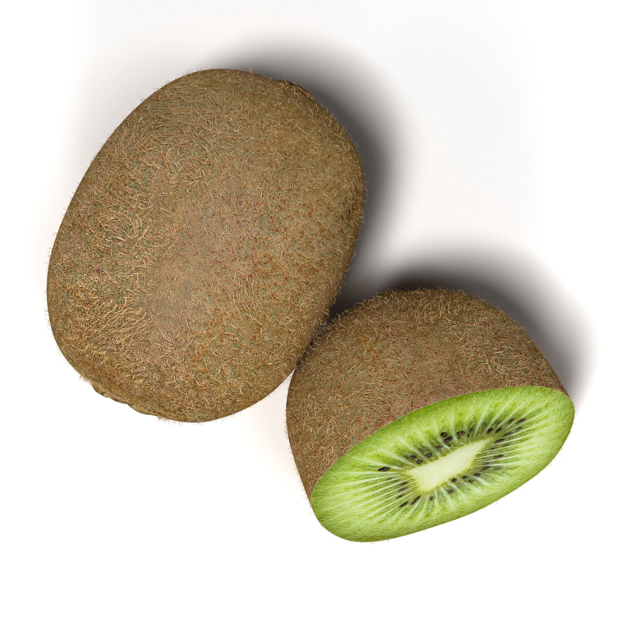Kiwi Fruit Whole And Cut - PBR Game-Ready 3D Model - View 8