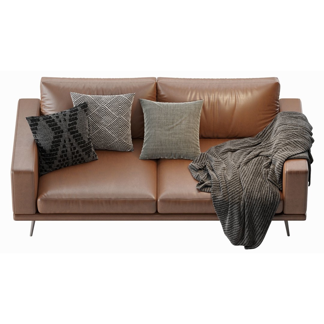 Carlton Sofa 3D Model – Contemporary Design, PBR Textures, OBJ, FBX - View 11